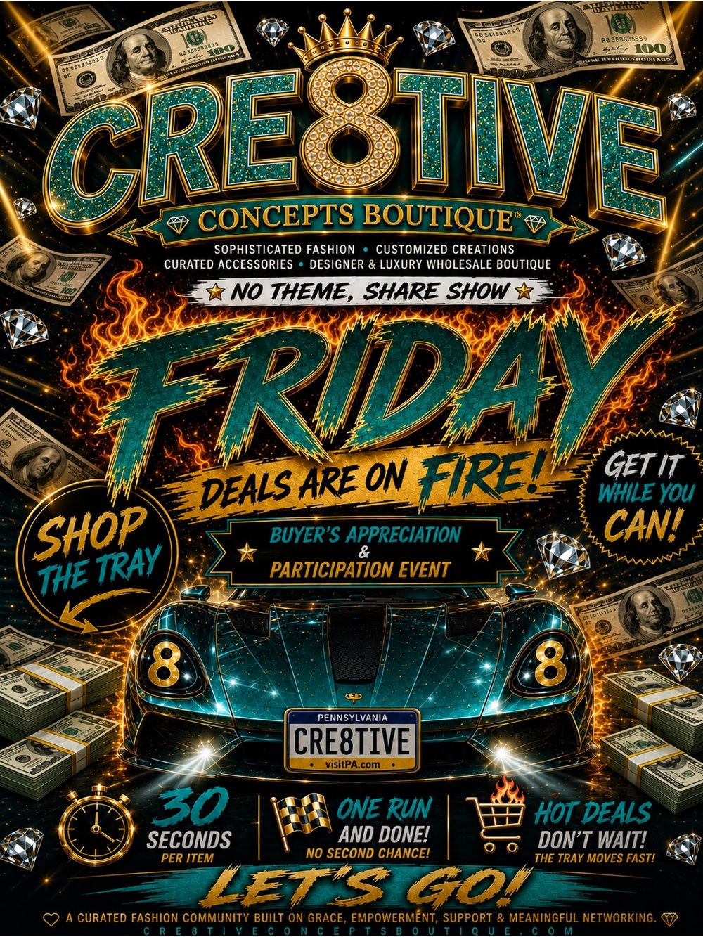 8/28 Join us 🔥 FRIDAY— THE DEALS ARE FULL SPEED AHEAD! 🔥